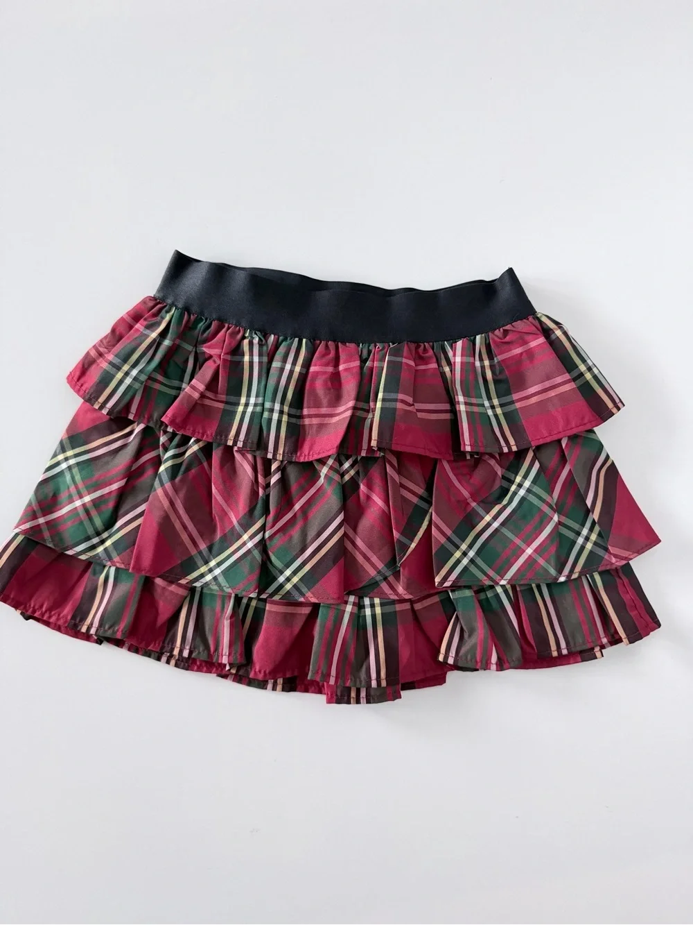 Ralph Lauren Plaid Ruffle Tiered Skirt Size 3/3T - NEW
